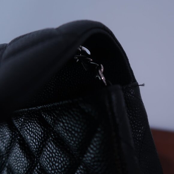 Chanel Caviar Mini Flap Bag Silver Hardware - Picture 8 of 11